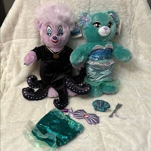 Build-a-bear Little Mermaid Set + Accessories and Additional Outfit